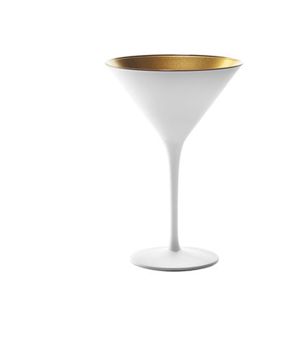 STOLZLE – OLYMPIC COCKTAIL CALICE APERITIVO - SET DA 6 - Bianco/Oro